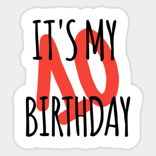 It's My 10th Birthday Sticker